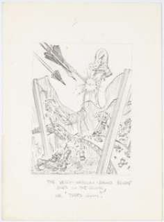 Trimpe, Herb | Herb Trimpe (attributed) Dinosaurs Attack! Card #4 "The Past Comes Alive!" Illustration Original Art (Topps, 1988)... | Heritage