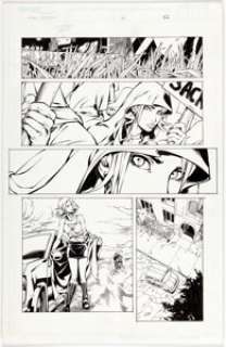 Tortosa, Wilson - Wilson Tortosa and Jonathan Sibal Tomb Raider: The Series #38 Story Page 12 Original Art (Image, 2004)....