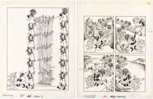 Prohias, Antonio | Antonio Prohias MAD #167 Complete 2-Page Story Original Art (EC, 1974).... | Heritage