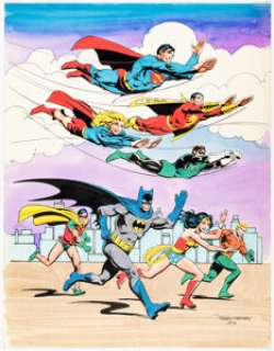 Ordway, Jerry | Jerry Ordway - DC Heroes Specialty Illustration Original Art (1979). ... | Heritage