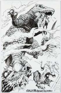 Zornow, Jeffrey - Jeffrey Zornow and Matt Frank Godzilla: Rulers of Earth #20 Story Page 12 Original Art (IDW, 2015)....
