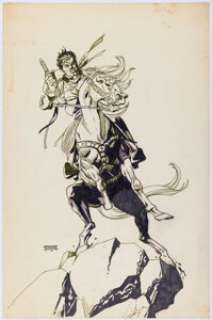 Kane, Gil | Gil Kane - Johnny Thunder II Illustration Original Art (c. 1980s).... | Heritage