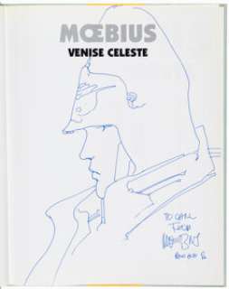 Giraud (Moebius), Jean | Jean Giraud (aka Moebius) Moebius: Venise Celest Hardcover with Sketch Original Art (Editions Aedena, 1984).... | Heritage