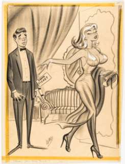 Bill Ward | Snappy January-1956 Single Panel Gag Cartoon Illustration Original Art (Timely/Humorama, 1956).... | Heritage