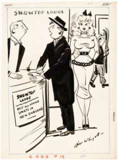 Bill Wenzel | Romp January-1970 Single Panel Gag Cartoon Illustration Original Art (Timely/Humorama, 1970). | Heritage
