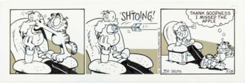 Jim Davis | Garfield Daily Comic Strip Original Art dated 3-28-89 (United Feature Syndicate, 1989). | Heritage