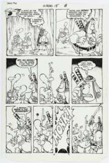 Sergio Aragonés | Groo the Wanderer #15 Story Page 8 Original Art (Marvel, 1986). | Heritage