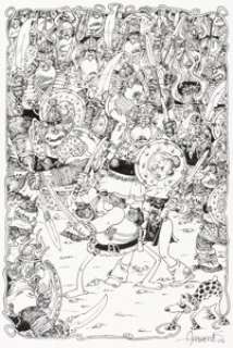 Sergio Aragonés - Groo, Chakaal, and Rufferto Illustration Original Art Group of 3 (2004). (Total: 3 Original Art) | Heritage