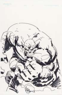 Mike Deodato Jr. - Abomination Sketch Original Art (Undated).