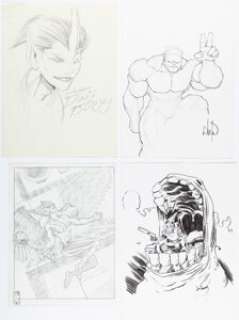 Shawn Moll, Whilce Portacio, and others - Specialty Illustrations Original Art Group of 5 (c. 1990s-2000s). (Total: 5 Original Art)