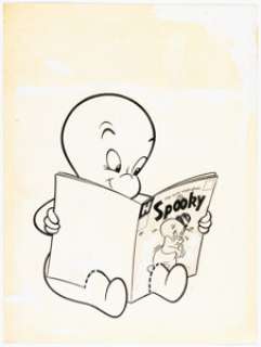 Warren Kremer Casper the Friendly Ghost #55 Unpublished Cover Original Art (Harvey, 1957). | Heritage