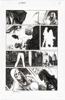 Joel Gomez La Muerta: Descent #1 Story Page 8 Original Art (Coffin Comics, 2016).