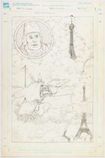 Marshall Rogers Dr. Strange: Four Dream to Die On Arzach Unpublished Splash Page 5 Original Art (Marvel, 1989).