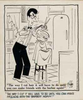 Hank Ketchum Dennis the Menace Daily Comic Strip Original Art dated 11-24-53 (Post-Hall Syndicate, 1953).