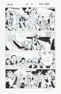 Brian Shearer [S.L. Gallant printed blue lines] G.I. Joe: A Real American Hero #205 Story Page 22 Original Art (IDW, 2014).