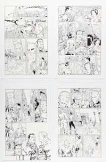 Chris Dreier [Gianluca Pagliarani printed blue lines] Warren Ellis‘ Ignition City #3 Story Pages 1-11 Original Art (Avatar Press, 2009). (Total: 11 Original Art)