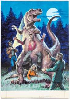 Earl Norem 1988 Topps Dinosaurs Attack Card #41 "Entombed!!" Painting Original Art (Topps, 1988). | Heritage