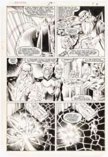 Ron Frenz and Danny Bulanadi The Saga of Crystar, Crystal Warrior #3 Story Page 8 Original Art (Marvel, 1983).