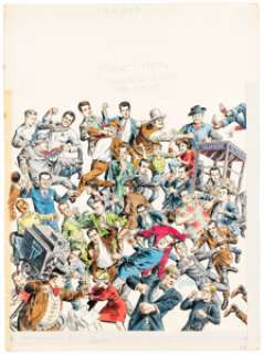 John Severin POW! Magazine #1 Cover Painting Original Art (Humor-Vision, 1966). | Heritage