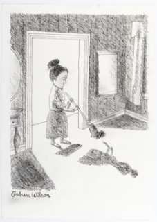 Gahan Wilson - Single Panel Gag Cartoon Illustration Original Art (undated). | Heritage