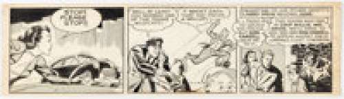 Joe Shuster Funnyman Daily Comic Strip Original Art dated 5-4-49 (Bell Syndicate, 1949). | Heritage