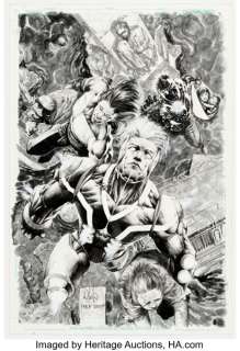 Whilce Portacio and Philip Tan Renaissance: Ang Muling Pagsilang Fortress and Stone Pin-Up Illustration Original Art (Anvil Pub., 2010).