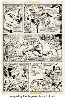 Walt Simonson and Tony DeZuñiga Thor #260 Story Page 2 Original Art (Marvel, 1977). | Heritage