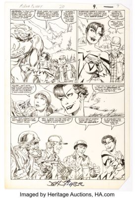 John Byrne and Keith Williams Alpha Flight #20 Story Page 7 Original Art (Marvel, 1985). | Heritage