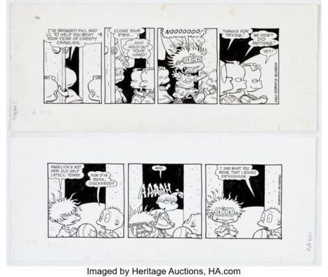 Scott Roberts and Will Blyberg Rugrats Daily Comic Strips Original Art Group of 2 (Creators Syndicate, 2000-01). (Total: 2 Original Art)