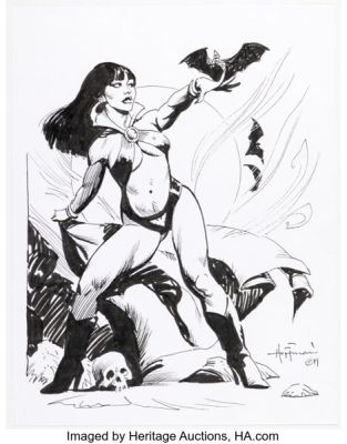 Mike Hoffman - Vampirella Specialty Illustration Original Art (2019). | Heritage