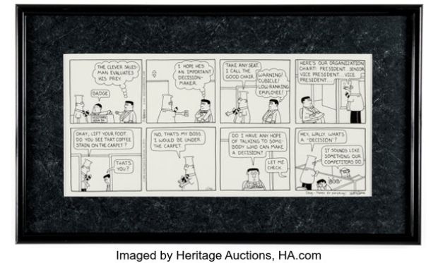 Scott Adams Dilbert Sunday Comic Strip Original Art dated 11-26-95 (United Feature Syndicate, 1995). | Heritage