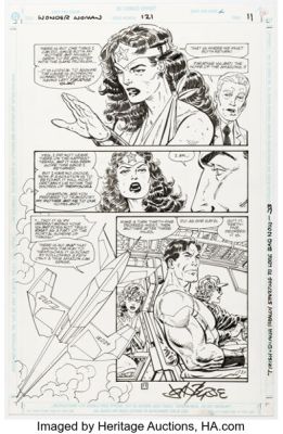 John Byrne Wonder Woman #121 Story Page 11 Original Art (DC, 1997). | Heritage