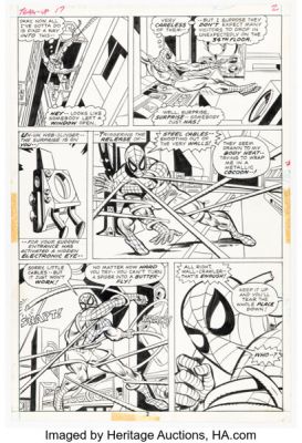 Gil Kane and "Everybody!" Marvel Team-Up #17 Spider-Man Story Page 2 Original Art (Marvel, 1974). | Heritage