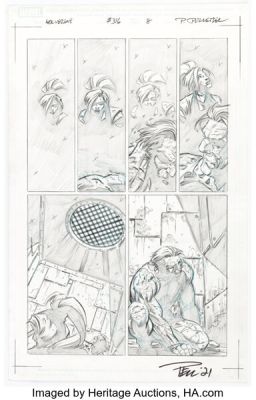 Paul Pelletier Wolverine #316 Elsa Bloodstone Story Page 8 Original Art (Marvel, 2012).