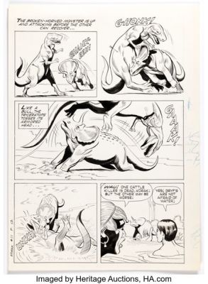 Russ Manning Edgar Rice Burroughs’ Korak, Son of Tarzan #11 Story Page 12 Original Art (Gold Key, 1965). | Heritage
