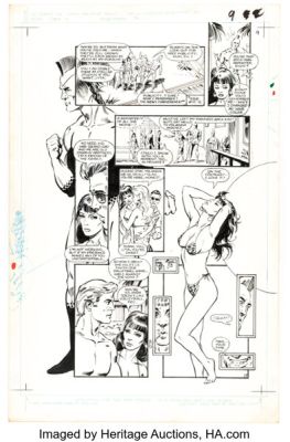 Todd McFarlane and Tony DeZuñiga Infinity, Inc. #16 Story Page 7 Original Art (DC, 1985). | Heritage