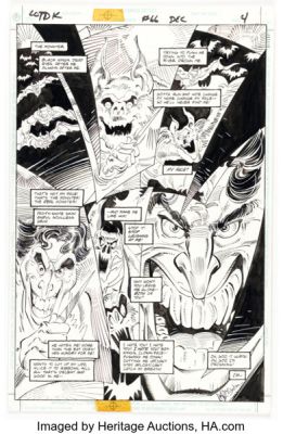 Joe Staton and and Steve Mitchell Batman: Legends of the Dark Knight #66 Story Page 4 Original Art (DC, 1989). | Heritage