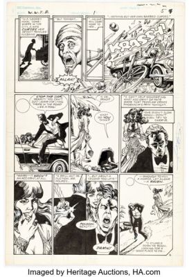 George Pérez and Dave Cockrum Wally Wood’s T.H.U.N.D.E.R. Agents #1 The Raven Story Page 5 Original Art (Deluxe Comics, 1984). (Total: 2 Items) | Heritage