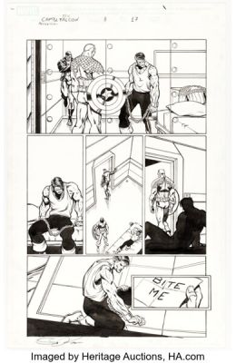 Andrea Di Vito and Scott Koblish Captain America & the Falcon #8 Story Page 16 Original Art (Marvel, 2004).
