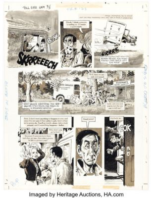 John Severin Cracked #128 Complete 5-Page Story Original Art (Major Publications, 1975). (Total: 5 Original Art) | Heritage