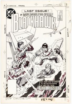 Gil Kane Blackhawk #273 Cover Original Art (DC, 1984). | Heritage