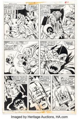 Sal Buscema and Mike Esposito Marvel Two-in-One #5 Captain America Story Page 2 Original Art (Marvel, 1974). | Heritage