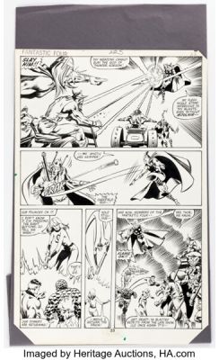 Bill Sienkiewicz and Pablo Marcos Fantastic Four #225 Story Page 18 Original Art (Marvel, 1980). | Heritage