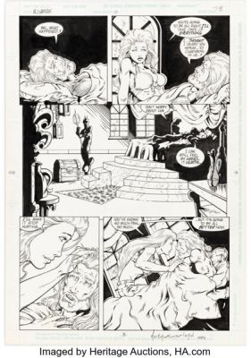 Martin Egeland and Brad Vancata Aquaman #0 Dolphin Story Page 5 Original Art (DC, 1994).