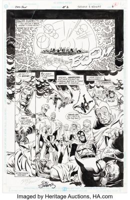 Dan Jurgens and Jerry Ordway Zero Hour #2 Story Page 6 Original Art (DC, 1994). | Heritage