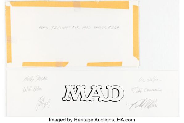 Al Jaffee MAD #363 Variant Cover Border Preliminary Original Art (EC, 1997). (Total: 13 Original Art) | Heritage