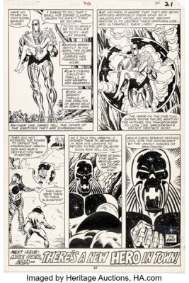 Sal Buscema and Joe Sinnott Rom #20 Story Page 21 Original Art (Marvel, 1981). | Heritage