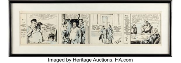 Alex Raymond Secret Agent X-9 / Secret Agent Corrigan Daily Comic Strip Original Art dated 12-22-34 (King Features Syndicate, 1934). | Heritage