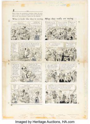 Wally Wood MAD #28 "Talk" Story Pages Original Art (EC, 1956). | Heritage