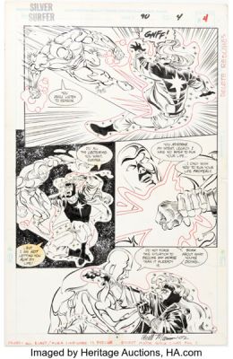 Bill Marimon and Tom Christopher Silver Surfer #90 Story Page 4 Original Art (Marvel, 1994). | Heritage